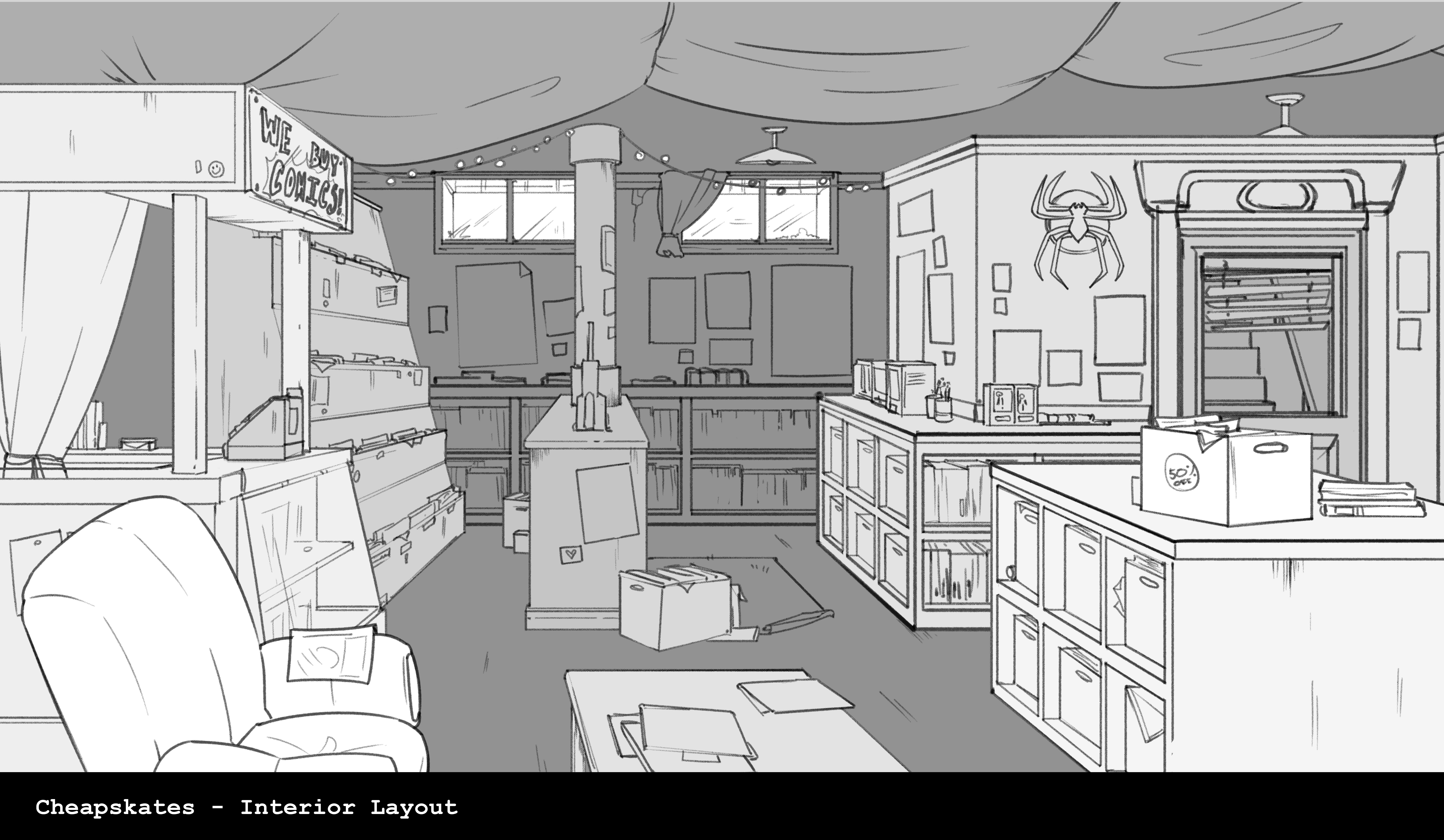Comic Store Layout